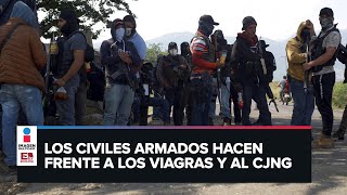 Pueblos Unidos autodefensas en Michoacán bajan las armas [upl. by Annoyek184]