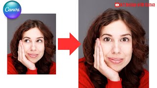 Canva Tutorial Photo Editing  How To Change Eyes Direction in A Photo [upl. by Yelehsa171]