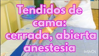 TENDIDOS DE CAMA procedimiento Tec Enfermería👩‍⚕️💉 tendidosdecama enfermeria procedimientos [upl. by Ethel593]