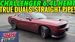 2018 Dodge Challenger 392 HEMI 64L V8 w TRUE DUAL STRAIGHT PIPES [upl. by Suiramaj788]