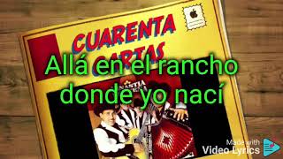 CUARENTA CARTASkaraoke con 2da voz con norteñofps [upl. by Poll]