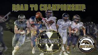 JW Mitchell Mustangs Football 2018 Hype Video [upl. by Sankey724]