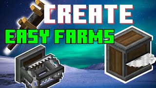 How to make a Create Tree Farm or Crop Farm  Mastering Automation Create Mod Tutorial [upl. by Mahtal]