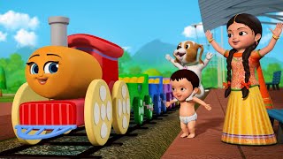 Gari Gari Rail Gari  Train song  Bengali Rhymes for Children  Infobells [upl. by Ruddie861]