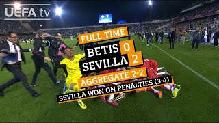 UEL Fixture Flashback Sevilla 22 Betis Sevilla win on penalties 43 [upl. by Ayokahs]