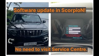 Software update in Scorpio N  No need to visit Service Center  Do it YourselfMOTORSnROADS [upl. by Annaohj]