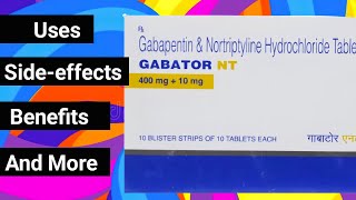 Gabator NT Tablet Gabapentin amp Nortriptyline Hydrochloride Tablets  Neuro Tablets [upl. by Paco]