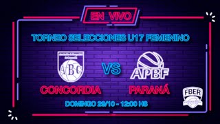 Campeonato Entrerriano Femenino U17 2023 Concordia vs Paraná [upl. by Pat]