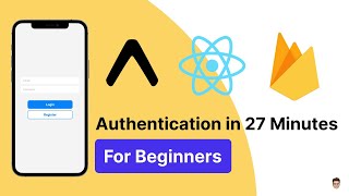 React Native Authentication with Firebase and Expo in 27 minutes [upl. by Elrebma380]