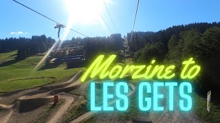 How to get from Morzine to Les Gets bike park 2023 [upl. by Anyotal]