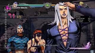 JoJo ASBR Abbacchio  Combo 68 [upl. by Imoyik142]