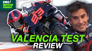 Marc Marquez Gets First Taste of Ducati Machinery  Valencia Review  OMG MotoGP Podcast [upl. by Nhoj]