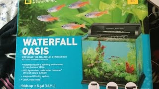 National Geographic waterfall oasis fish tank review [upl. by Janiuszck]