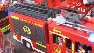 Playmobil Feuerwehrausstellung zum Tag der offenen Tür im Gerätehaus Backnang [upl. by Wehner825]