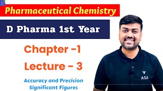 Pharmaceutical Chemistry D Pharm 1st year  Chapter 1 Lecture  3  Accuracy and Precision By HR [upl. by Leirbag]