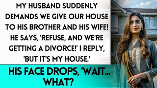 Husband Demands Give the House to My Brother or Get Divorced Me Wait What Do You Mean Our [upl. by Hajile]