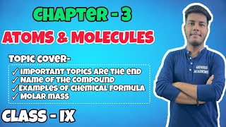 quotChemical Formulas amp Molar Mass Class 9 Chemistry Ch 3quot [upl. by Adnalay202]