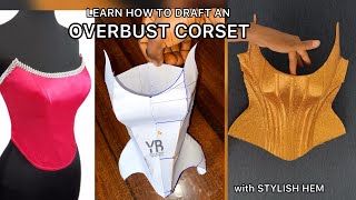 Detailed video on HOW TO DRAFT AN OVERBUST CORSET [upl. by Shaina]