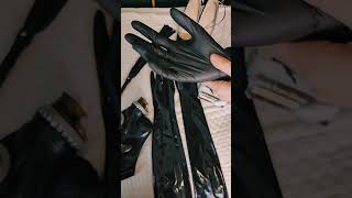 Nitrile Glove TryOn ASMR Style 🎤⚡️ [upl. by Elahcar]