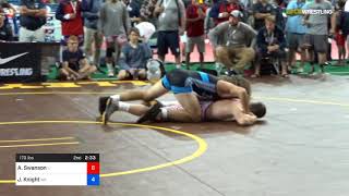 2018 USMCUSAW Cadet amp Junior FS NationalsJunior 170 Round Of 64  Allen Swanson IL Vs John Kn [upl. by Adleme672]