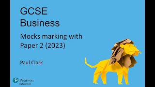 GCSE Business  Mocks Marking with Paper 2 2023 [upl. by Einnos778]