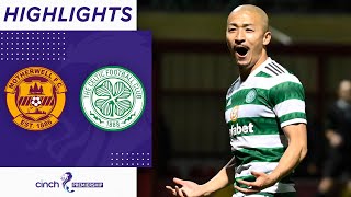 Motherwell 12 Celtic  Furuhashi amp Maeda goals keep Celtic at the top  cinch Premiership [upl. by Ettennod]