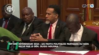 Reportage Référendum 2024  les partis politiques partisans du Non reçus par le Gén Oligui Nguema [upl. by Annaoy]