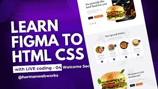 Learn HTML CSS step by step from Figma design To Html  with Live coding Project 001  Video 4 [upl. by Eilis]