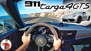 The 2022 Porsche 911 Targa 4 GTS is a Transformer with Rapid Reflexes POV Drive Review [upl. by Aneis]