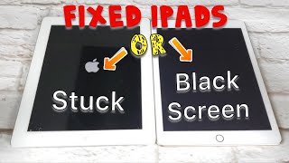 ALL iPADS HOW TO FIX BLACK SCREEN  STUCK APPLE LOGO  BOOT LOOP  WONT RESTART [upl. by Ical]