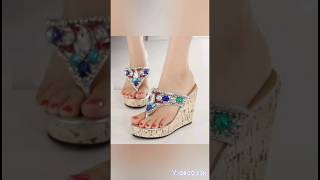 Stylish beautiful trendy sandals fashion design sandals viral [upl. by Hake]