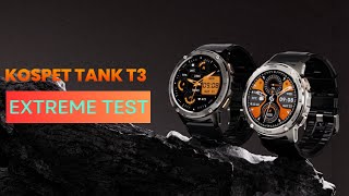 KOSPET TANK T3  SMARTWATCH Indestructible  EXTREME TEST [upl. by Cud601]