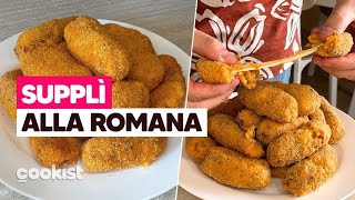 Supplì la ricetta romana per averli croccanti all’esterno e filanti dentro [upl. by Herminia]