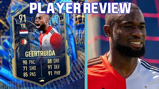 WHAT A CARD 🇳🇱 91 TOTS GEERTRUIDA PLAYER REVIEW FIFA 23 ULTIMATE TEAM [upl. by Sanyu]