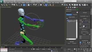 3ds Max Winding 23 Constraint Link Wire [upl. by Greenes]