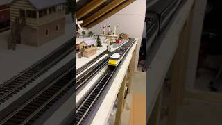 Intercity 225 flying on the layout britishrailways layout modelrailway railroad train shorts [upl. by Yawnoc245]