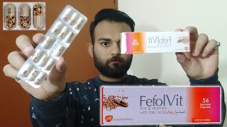 Fefol Vit Capsules  Unboxing amp Review  Benefits  Iron Vitamins amp Folic Acid Supplement  GSK [upl. by Britton677]