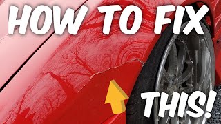 DIY how to repair cracked fiber glass Repairing my bumper and fender [upl. by Taka]