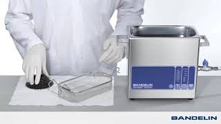 Cleaning process with a SONOREX ultrasonic cleaner [upl. by Yug950]