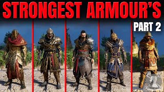 Assassins Creed Valhalla  The STRONGEST ARMOURS and How to Get Them P2 [upl. by Owiat]