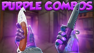 Best Purple Knife And Gloves Combos For Every Budget [upl. by Garap250]