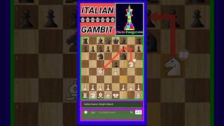 Italian Game Knight Attack PonzianiSteinitz Gambit shorts chess [upl. by Yenoh186]