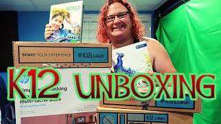 K12 online school materials unboxing 3rd grade [upl. by Valentina475]