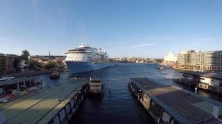 Ovation of the Seas leaving Sydney [upl. by Lareena]