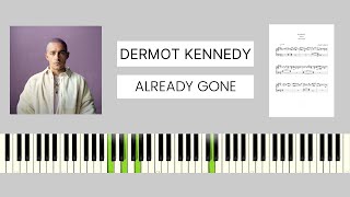 Dermot Kennedy  Already Gone BEST PIANO TUTORIAL amp COVER [upl. by Turley]