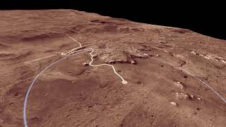 Mars 2020 Landing Site Jezero Crater Flyover [upl. by Jacintha659]