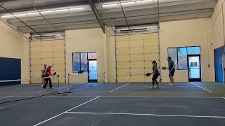 Newberg Indoor Pickleball4RussJoellen Sarah Bob [upl. by Aryk71]