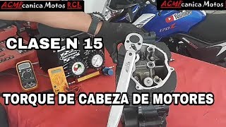 Cómo dar TORQUE a CABEZA DE MOTORES de MOTOCICLETAS  FÁCIL [upl. by Ruhtracm]