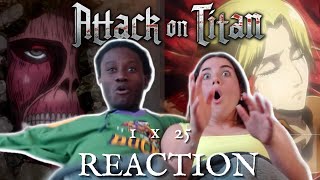 ATTACK ON TITAN 1x25 REACTION [upl. by Ardnal113]