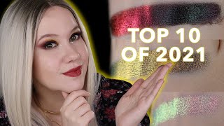 Top 10 Multichrome Eyeshadows of 2021  12 Days of Multichromas [upl. by Caesar]